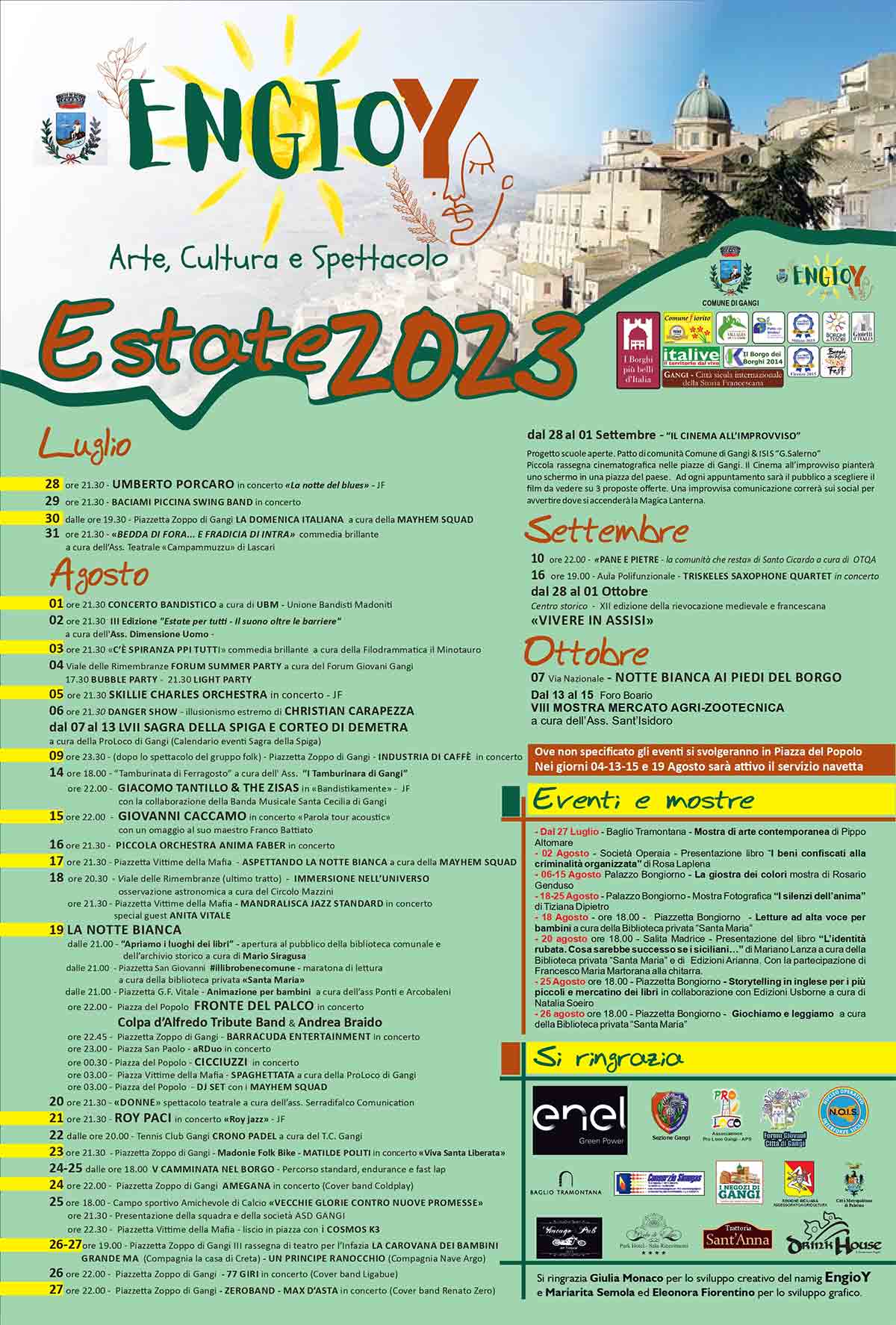 Engioy 2023 - Arte, Cultura e Spettacolo