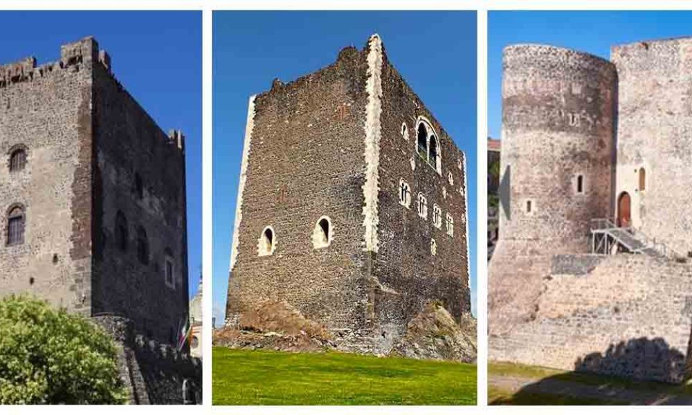 Castelli medievali di Paternò, Adrano e Catania
