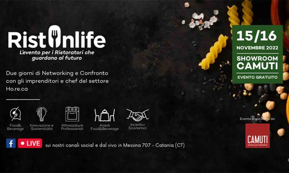 La Sicilia palcoscenico del food: il 15 e il 16 novembre la prima edizione di RistOnlife