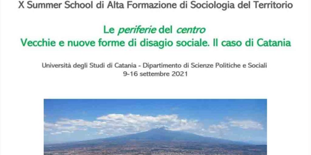 Le Periferie di Catania al centro della Summer School di Sociologia del Territorio